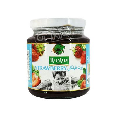 Cylindrical strawberry jam Weight 800g