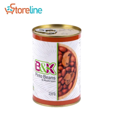 Canned pinto beans with mushrooms B&K