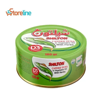 Canned tuna in oil with vegetable flavor 180 grams