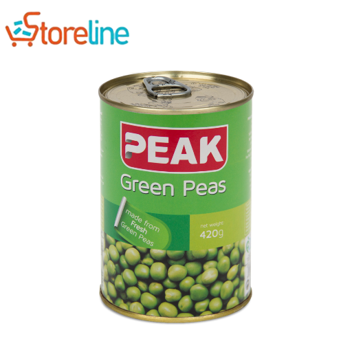 Peak conned green peas