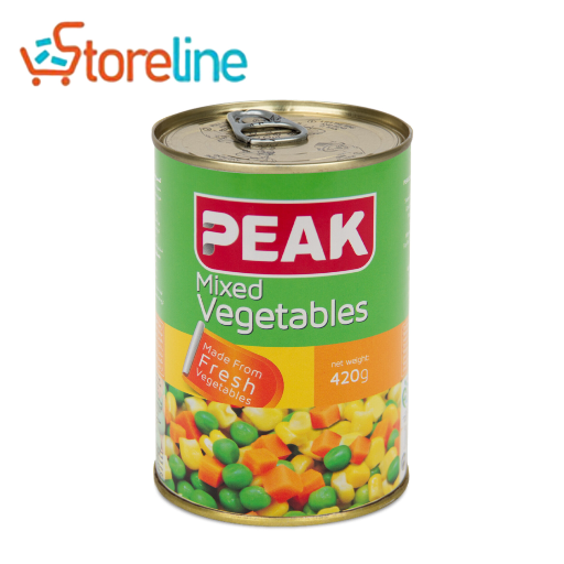 Conned mixed vegetables