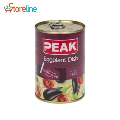 Peak canned eggplant
