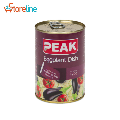 Peak canned eggplant