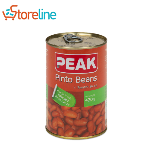 Peak conned pinto beans in tomato sauce