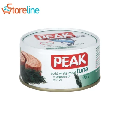 Peak conned tuna in oil with aromatic spices