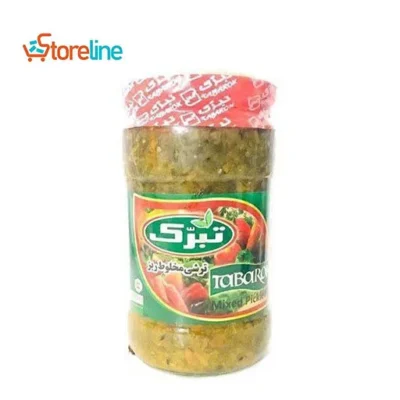 Finely mixed pickles weighing 700 g